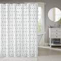 Madison Park Lauren White Shower Curtain