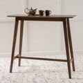 Moria Walnut Finish Wood Bar Table by Christopher Knight Home