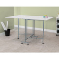 Studio Designs White Powder-coated Craft and Cutting Sewing Table