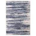 Jasmin Collection Stripes Blue/Sage/Beige Polypropylene Area Rug (5'3 x 7'3)