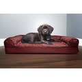FurHaven Quilted Orthopedic Sofa-Style Pet Bed