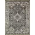 Hand Knotted Liquorice/Classic Gray Traditional Tribal Pattern Rug (8' X 10')
