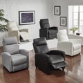 Saipan Modern Fabric and Leather Recliner Club Chair iNSPIRE Q Modern