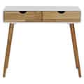 Mid-century Euro 2-drawer Console and Writing Desk