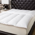 Natural 100-percent Cotton Baffle-channel Featherbed and Cover Set