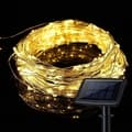 150 LED 50ft Solar String Lights, Outdoor Copper Wire Lights, AmbianceLighting for Gardens, Homes, Parties
