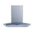 Winflo O-WH101B36 36" Convertible Stainless Steel/Tempered Glass Island Range Hood