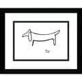 Framed Art Print 'Le Chien (The Dog)' by Pablo Picasso