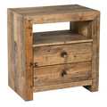 The Gray Barn Cocklebur Reclaimed Wood 2-drawer Nightstand
