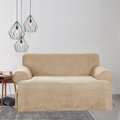 Sure Fit Smooth Suede T-cushion Sofa Slipcover