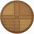 Safavieh Lakeview Brown/ Natural Indoor/ Outdoor Rug (5'3 Round)