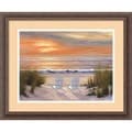 Diane Romanello 'Paradise Sunset' Framed Art Print