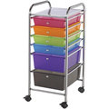 Blue Hills Studio Multicolor Six-drawer Rolling Storage Scrapbooking and Craft Cart