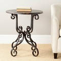 Safavieh Taylor Side Table with Scroll Base
