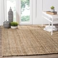 Safavieh Casual Natural Fiber Hand-Woven Natural Accents Chunky Thick Jute Rug (4' x 6')