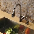 VIGO Romano Stainless Steel Pull-Down Spray Kitchen Faucet