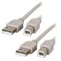 INSTEN 2 pack 15ft USB 2.0 Extension Printer Cable A to B M/ M