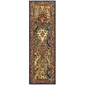 Safavieh Handmade Heritage Timeless Traditional Multicolor/ Burgundy Wool Runner (2'3 x 8')