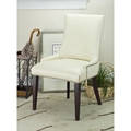 Safavieh En Vogue Dining Becca Cream Leather Dining Chair