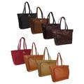 Amerileather Cosmopolitan Leather Zip-Top Tote Bag