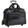 McKlein Midway Leather Checkpoint-friendly 17-inch Rolling Laptop Case