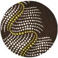 Safavieh Handmade Soho Waves Brown New Zealand Wool Rug (6' Round)