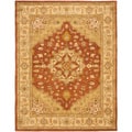 Safavieh Handmade Heritage Timeless Traditional Rust/ Gold Wool Rug (7'6 x 9'6)