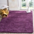 Safavieh California Cozy Plush Purple Shag Rug (5'3 x 7'6)
