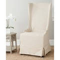 Safavieh En Vogue Dining Deco Bacall Ivory Slip Cover Dining Chair