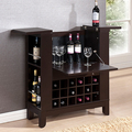 Modesto Brown Bar Cabinet by Baxton Studio