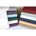 Superior 400 Thread Count Deep Pocket Split King Stripe Cotton Sheet Set