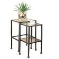 Coaster Company Black Tempered Glass and Metal Nesting Tables (Set of 2)