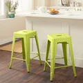 Tabouret 24-inch Limeade Metal Counter Stools (Set of 2)
