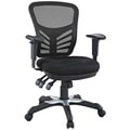 Modway Articulate Black Mesh Office Chair with Dual-caster Wheels, Model W-757-BLK