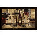 Mohawk Home New Wave Wine And Glasses Brown (1'9 x 2'10)