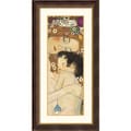 Framed Art Print 'Mom and Child (Detail)' by Gustav Klimt 23 x 44-inch