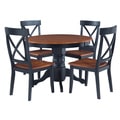 Black/ Cottage Oak 5-piece Dining Furniture Set by Home Styles