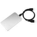 INSTEN Silver Aluminum 2.5-inch SATA HDD Enclosure with Shock Absorber
