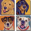 Kellee Beaudry 'Dog Portrait Collection' 4-piece Canvas Art Set
