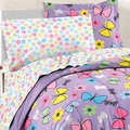 Dream Factory Sweet Butterfly 7-piece Bed in a Bag with Sheet Set