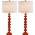 Safavieh Lighting 31-inch Jenna Stacked Ball Orange Table Lamp (Set of 2)