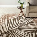 Martha Stewart by Safavieh Palms Coconut/ Brown Wool/ Viscose Rug (8' 6 x 11' 6)