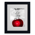 Roderick Stevens 'Red Apple Splash' Framed Matted Giclee Art