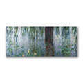 Claude Monet 'Waterlillies, Morning' Canvas Art - Multi