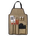 Outdoor 7-piece Barbecue Apron and Utensil Set
