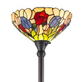 Amora Lighting Tiffany-style Style Tulips 1-light Torchiere Lamp
