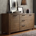Catalpa Walnut Finish Weathered Sideboard by iNSPIRE Q Classic