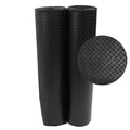 Rubber-Cal Diamond-Plate Rubber Floor Mats - 1/8 x 48-inch Rubber Runner  Black  8 Available Lengths