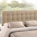 Lily Queen-size Tufted Linen Headboard