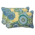 Pillow Perfect 'Omnia Lagoon' Rectangular Outdoor Throw Pillow (Set of 2)